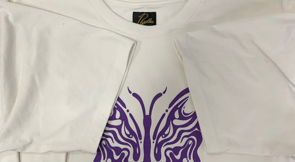 ニードルス Needles Kae Tanaka S/S Crew Neck Tee QV433 Tシャツ ホワイト Mサイズ 201MT-4831