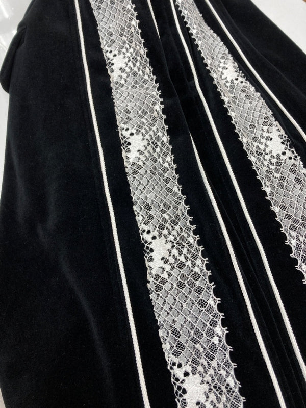 コンダクター el conductorH Velour Pants ベロア パンツ ジャージ トラック ワイド 刺繍 ボトム 黒 総柄 PD21AP05 ボトムスその他 ブラック サイズ 2 104MB-402