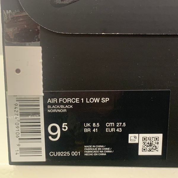 ナイキ NIKE SUPREME AIR FORCE 1 LOW CU9225-100 メンズ靴 スニーカー ブラック 27.5cmサイズ 201-shoes1211
