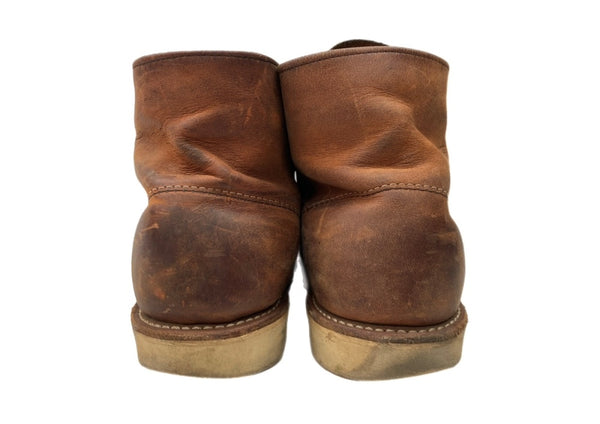 レッドウィング RED WING 6-inch CLASSIC ROUND TOE クラシック ラウンド レースアップ ワークブーツ アウトドア 8 1/2D 茶 9111 メンズ靴 ブーツ ワーク ブラウン 26.5cm 104S-1072