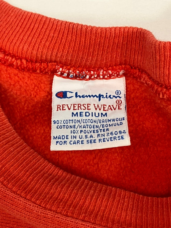 チャンピオン Champion 90's 90年代 ヴィンテージ vintage 刺繍タグ リバースウィーブ REVERSE WEAVE 目有り アメリカ製 MADE IN USA スウェット レッド Mサイズ 101MT-5027