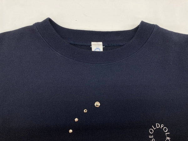 オールドフォークハウス OLD FOLK HOUSE トレーナー 長袖 カットソー クルーネック プルオーバー コットン ポリエステル MADE IN JAPAN 日本製 NAVY 紺 OFH003PO61 SIZE2 スウェット ロゴ ネイビー 104MT-1838
