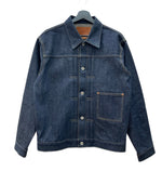 ウエアマスターズ WEARMASTERS Lot.200 Denim Jacket 大戦モデル 月桂樹ボタン 針シンチ デニムジャケット Gジャン 濃紺 サイズ 40 ジャケット 無地 ネイビー 104MT-2014