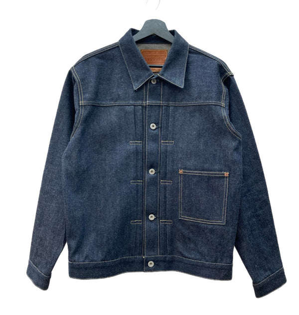 ウエアマスターズ WEARMASTERS Lot.200 Denim Jacket 大戦モデル 月桂樹ボタン 針シンチ デニムジャケット Gジャン 濃紺 サイズ 40 ジャケット 無地 ネイビー 104MT-2014