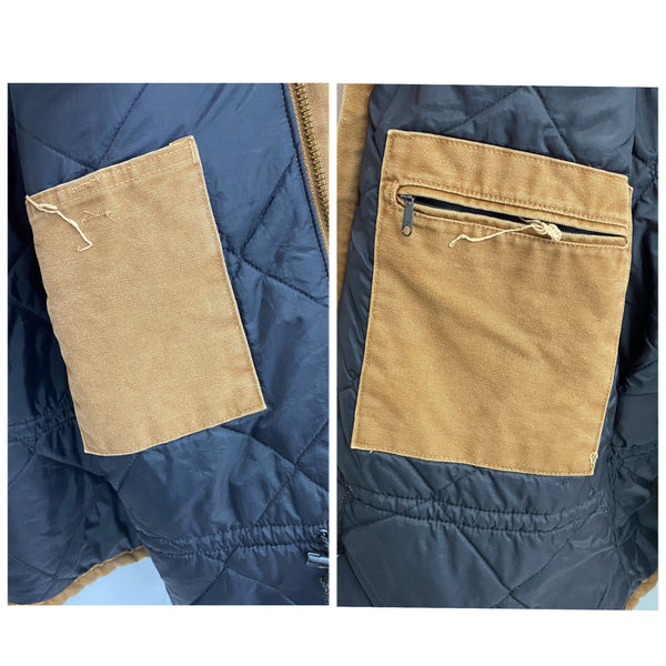 【曜日割引対象外】 カーハート Carhartt 00's トラディショナルコート USA製 ジャケット ブラウン Lサイズ 201MT-4154 VB