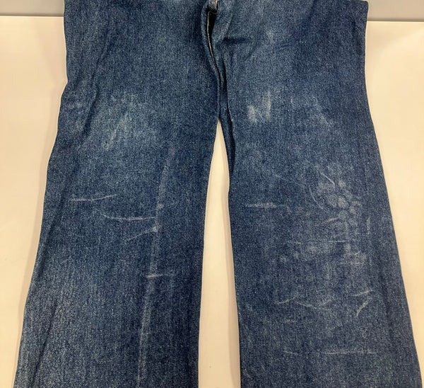 リーバイス Levi's 80's 80年代 赤文字505 ナイロンフットボタン ボタン裏585刻印 MADE IN USA アメリカ製 VINTAGE ヴィンテージ 505-0217 デニム ブルー W33L36 101MB-755