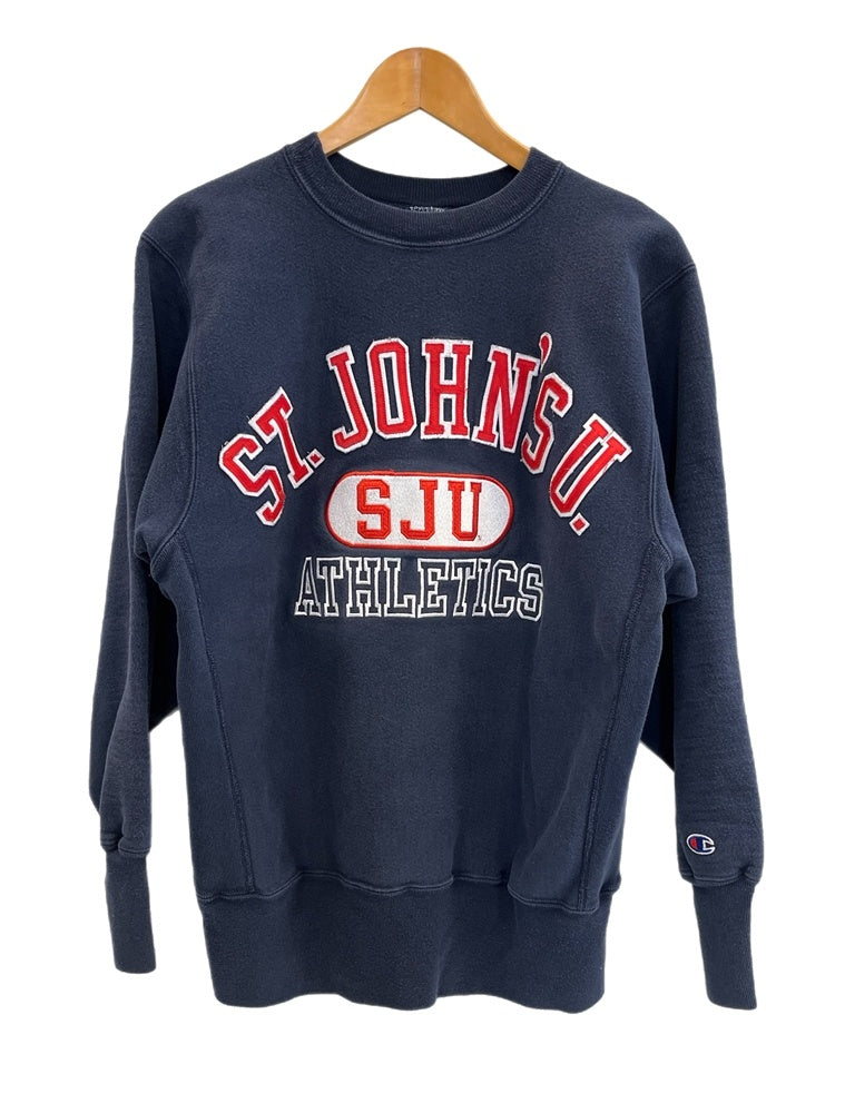 チャンピオン リバースウィーブ L アメリカ製 紺色 ガレッジ 90s