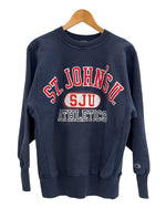 チャンピオン Champion 90s～ ヴィンテージ vintage 刺繍タグ リバースウィーブ REVERSE WEAVE カレッジロゴ USA製 アメリカ製 スウェット ネイビー Lサイズ 101MT-4475