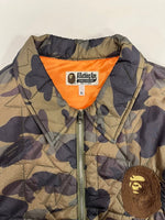 ア ベイシング エイプ A BATHING APE キルティングジャケット カモフラ ベトジャン 001HJ0301002X XL ジャケット マルチカラー 101MT-5302