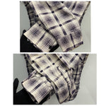 【曜日割引対象外】 ヴィンテージ vintage 60's PILGRIM プリントネルシャツ 長袖シャツ ホワイト 17-17 1/2サイズ 201MT-4720 VB