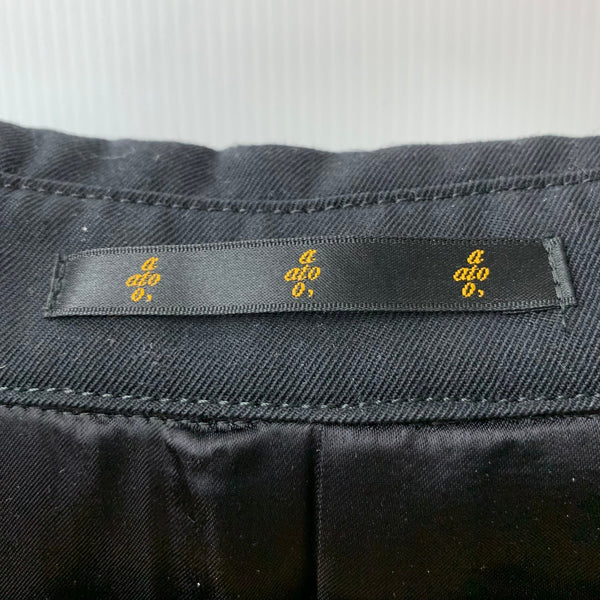 アトウ ato WOOL TRENCH COAT AM22C-C06 コート ブラック 48サイズ 201MT-3612