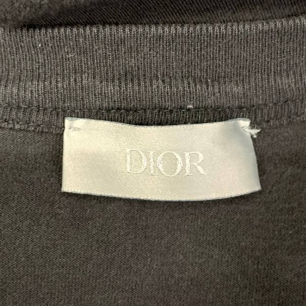 ディオール・オム DIOR HOMME 20AW HOMME ATELIER L/S TEE ロンT ブラック Lサイズ 201MT-4669