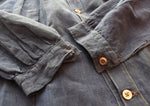 ヴィンテージ Vintage 1910's~1930's 10年代 20年代 30年代 French Antiqe フレンチ アンティーク Indigo Metis Smock Shirt メティス ギャザーシャツ 長袖シャツ ブルー 103MT-2169