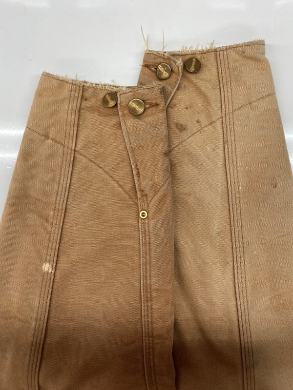 カーハート Carhartt MICHIGAN CHORE COAT ミシガン チョア コート ダック カバーオール 裏ブランケット ボタン アウター ジャケット 薄茶 サイズ 42 ジャケット ロゴ ベージュ 104MT-1958