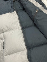 ザノースフェイス THE NORTH FACE NUPTSE VEST ヌプシ ダウン ベスト フーディ GREEN DOWN 灰色 紺 ND92232 ベスト ロゴ グレー Lサイズ 104MT-789