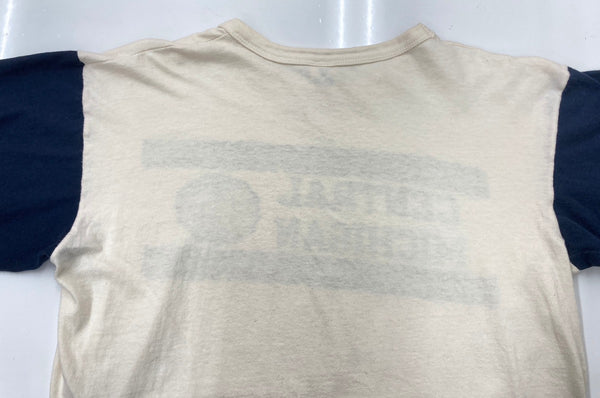 チャンピオン Champion 80s 80年代 トリコタグ 後期 染み込み USA製 Central Michigan カレッジ フットボール ロンT プリント マルチカラー XLサイズ 104MT-1722