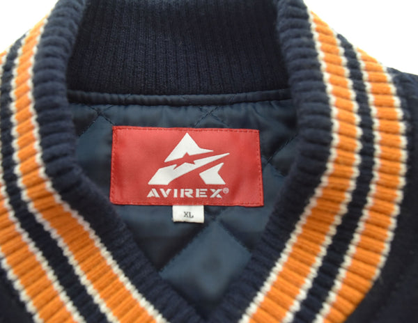 アヴィレックス AVIREX  2000年 MLB ヤンキース メッツ NYC メジャーリーグスタジアム ジャケット スタジャン 783-3252050 ジャケット ネイビー LLサイズ 103MT-2940