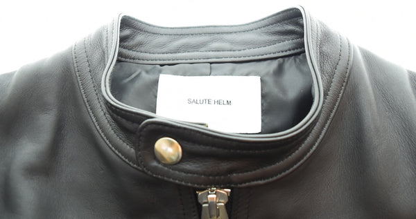 サルートヘルム SALUTE HELM  シングル ライダースジャケット 黒 46 ジャケット ブラック 103MT-2167