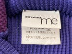 イッセイミヤケ ISSEY MIYAKE ミー me グラデーション シアー トップス ボックスプリーツ BOX PLEATS ポリエステル フィリピン製 パープル系 MULTI COLOR MI01FJ241 長袖カットソー マルチカラー 104LT-238