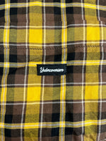 アンダーカバーイズム Undercoverism 切替チェック長袖シャツ 黄 UI1B4401 サイズ4 長袖シャツ イエロー 101MT-4854