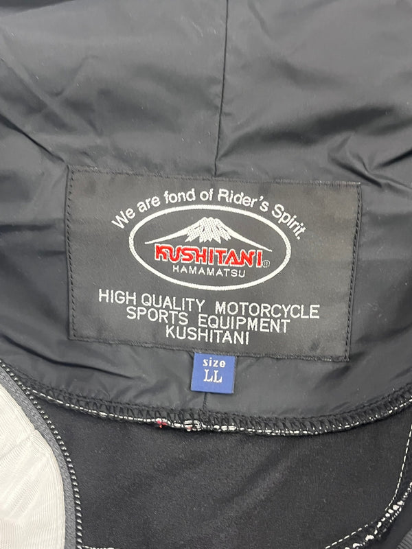 クシタニ KUSHITANI YOSHIMURA MID PARKA　ヨシムラ ミッド パーカー スラブ加工 防風素材　フード付ミッドレイヤー ヨシムラコラボ K-1963Y パーカ グレー LLサイズ 101MT-5309