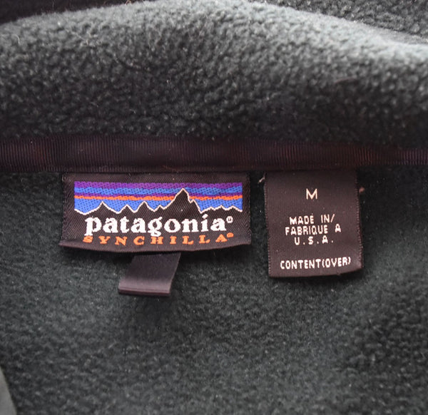 パタゴニア PATAGONIA 97年製 SYNCHILLA FLEECE JACKET シンチラ フリース ジャケット MADE IN USA 90年代 90s 90's 25410F97 ジャケット グリーン Mサイズ 103MT-2558