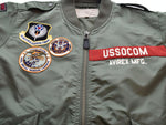 アヴィレックス  AVIREX L-2 USSOCOM フライト ジャケット 緑 6192132 ジャケット グリーン LLサイズ 103MT-1356