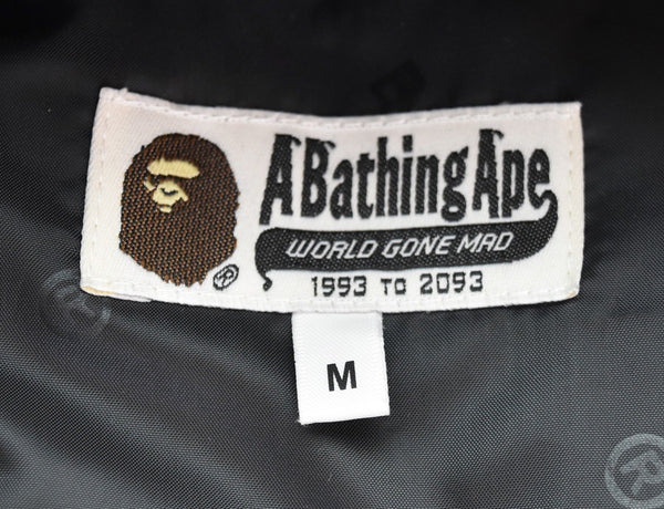 アベイシングエイプ A BATHING APE  Grid CAMO ダウンフーディージャケット down hoodie jacket スノボ 001DNI801006M ジャケット マルチカラー Mサイズ 103MT-3108