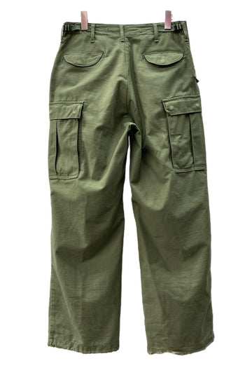 ミリタリー Military 70s 70年代 U.S.ARMY M-65 フィールドパンツ SERVAL ZIPPER アメリカ軍 Vintage ヴィンテージ 緑 無地 カーゴパンツ カーキ SMALL-REGULAR 104MB-206