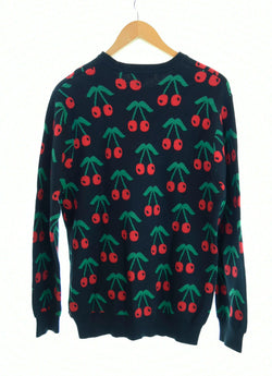 シュプリーム SUPREME 14AW Cherries Sweater チェリー サクランボ セーター ニット 黒 セーター ブラック Mサイズ 103MT-1183