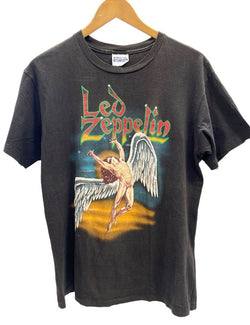 バンドTシャツ BAND-T 90s 90's Led Zeppelin レッドツェッペリン ロックT ヴィンテージ US古着 Tシャツ プリント ブラック Lサイズ 101MT-2248