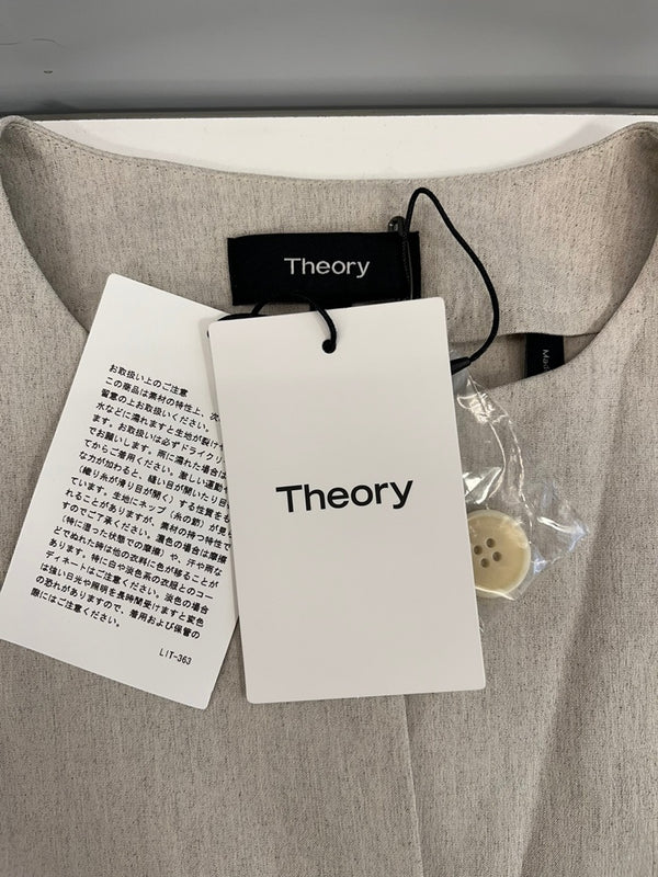 セオリー theory リネンジャケット 麻 ライトアウター ジャケット ベージュ サイズ：00 101LT-171