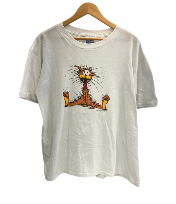 ヴィンテージ vintage 90's 90年代 THE WASHINGTON POST Bill The Cat ワシントンポスト ビルザキャット MADE IN USA アメリカ製 XL Tシャツ ホワイト LLサイズ 101MT-3915