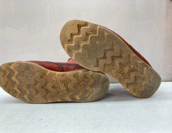 レッドウィング RED WING 90s 6-inch Classic Moc インチ クラシックモック モカシン Irish Setter 半円犬タグ レースアップ シューズ 赤茶 875 メンズ靴 ブーツ ワーク ブラウン サイズ 9 2E 104S-762