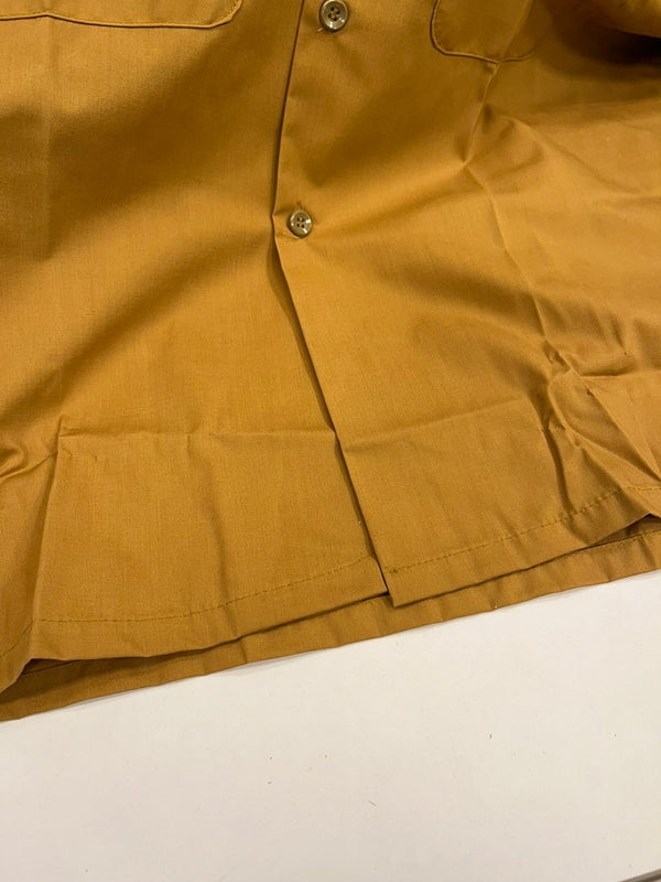 ビッグマック BIG MAC 70s 70's 70年代~ JC Penney ライトウェイト ショート スリーブ ワークシャツ ヴィンテージ 半袖シャツ ベージュ Lサイズ 101MT-4978