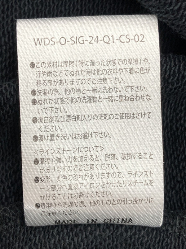 ウィンダンシー WIND AND SEA SEA RHINE STONE HOODIE シー ライン ストーン フーディ パーカー プルオーバー 黒 WDS-O-SIG-24-Q1-CS-02 パーカ ロゴ ブラック Lサイズ 104MT-572