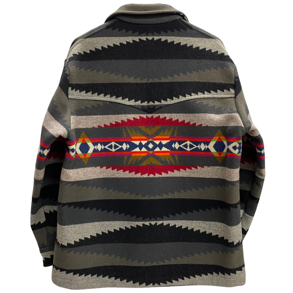 【曜日割引対象外】 ペンドルトン PENDLETON 80's HIGH GRADE WESTERN WEAR ネイティブ柄 USA製 ウール ジャケット グレー 201MT-4774 VB