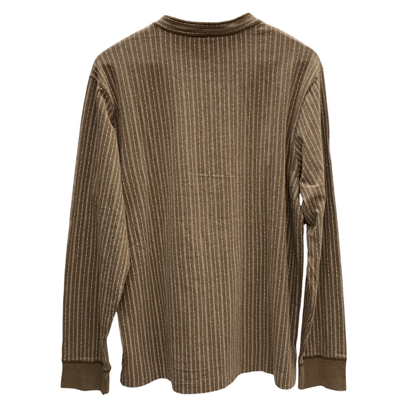 【曜日割引対象外】 ダブルアールエル RRL L/S STRIPE HENLEYNECK TSHIRTS 長袖カットソー ベージュ 201MT-3678 VB