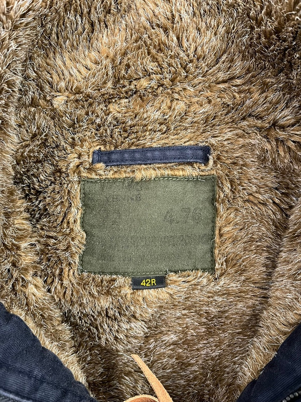 ヒューストン HOUSTON FRENCH DEC JACKET フランス海軍デッキジャケット 5NFX3 42R ジャケット ネイビー 101MT-5439