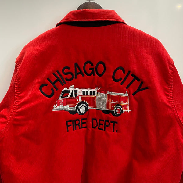 【曜日割引対象外】 レノック Rennoc 80's コーデュロイ バーシティジャケット スタジャン USA製 ジャケット レッド Lサイズ 201MT-4766 VB