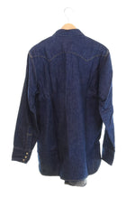 リーバイス Levi's 90s 90's 99年製 ショートホーン デニム ウエスタン シャツ 50s レプリカ 復刻 日本製 61504-53 40 長袖シャツ ブルー Lサイズ 103MT-2673