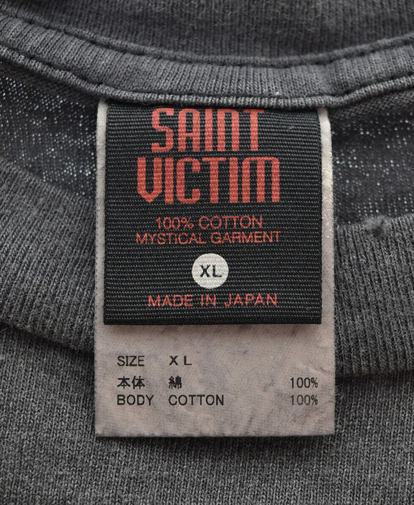 セントマイケル SAINT MICHAEL 24SS EVANGELION EV_SS TEE NEON GNSIS エヴァンゲリオン SM-YS8-0000-C24 Tシャツ ブラック LLサイズ 103MT-3256