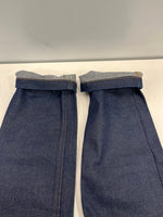 リベンジ REVENGE デニムパンツ インディゴ 刺繍ロゴ y2k 青 デニム ブルー Sサイズ 101MB-758