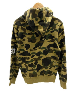 ア ベイシング エイプ A BATHING APE NIGO SWEAT HOODIE CAMO BAPE 猿迷彩 カレッジロゴ パーカー 001PPB801008X パーカ カモフラージュ・迷彩 カーキ Sサイズ 101MT-2263