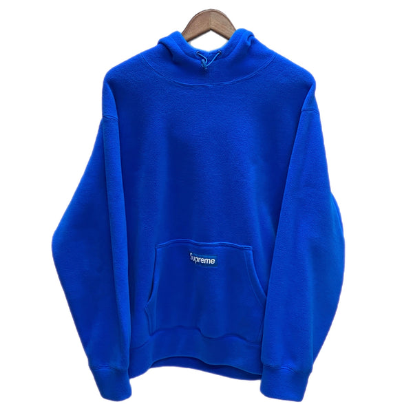 シュプリーム SUPREME ポーラテック フーデッド スウェットシャツ Polartec Hooded Sweatshirt パーカ ブルー Lサイズ 201MT-3373