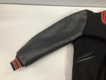 バトウィン BUTWIN 80's 80年代 黒タグ ウールメルトン スタジャン varsity jacket  袖レザー アメリカ製 MADE IN USA VINTAGE ヴィンテージ   ジャケット ブラック Sサイズ 101MT-5018