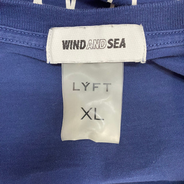 リフト LYFT WIND AND SEA コラボ Tシャツ ネイビー XLサイズ 201MT-4060