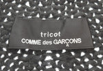 トリココムデギャルソン tricot COMME des GARCONS AD2004 00s 00's 変形ローゲージカーディガン アシンメトリー ガウン TN-N022 カーディガン ブラック 103LT-130
