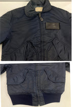 ミリタリー military 80’s 80年代 CORINTH MFG コリンス社製 MA-2 フライトジャケット EMAR ZIP SMALL ジャケット ブラック Sサイズ 101MT-5175