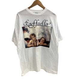 US US古着 90's～ 90年代 Raffaello Santi ラファエロ サンティ 天使たち システィーナの聖母 アートT ART Tee ヴィンテージ vintage XL Tシャツ ホワイト LLサイズ 101MT-4223